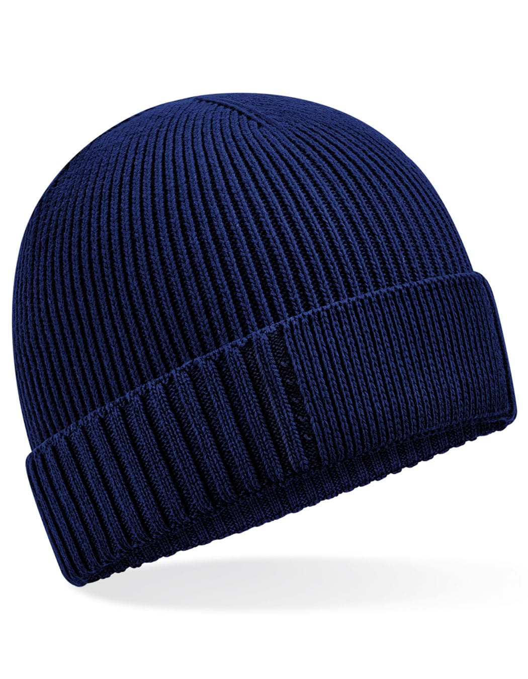 Beechfield Mützen Oxford Navy / One Size Organic Cotton Engineered Patch Beanie