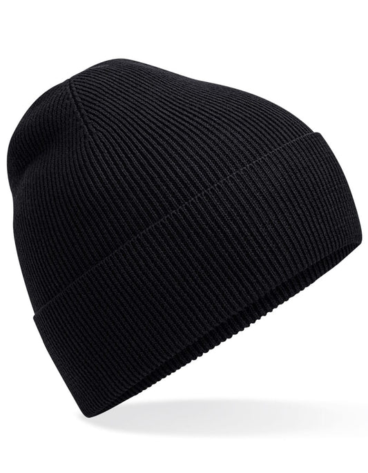 Beechfield Mützen Black / One Size Organic Cotton Fine Knit Beanie