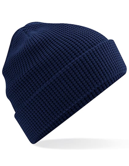 Beechfield Mützen Oxford Navy / One Size Organic Cotton Waffle Beanie
