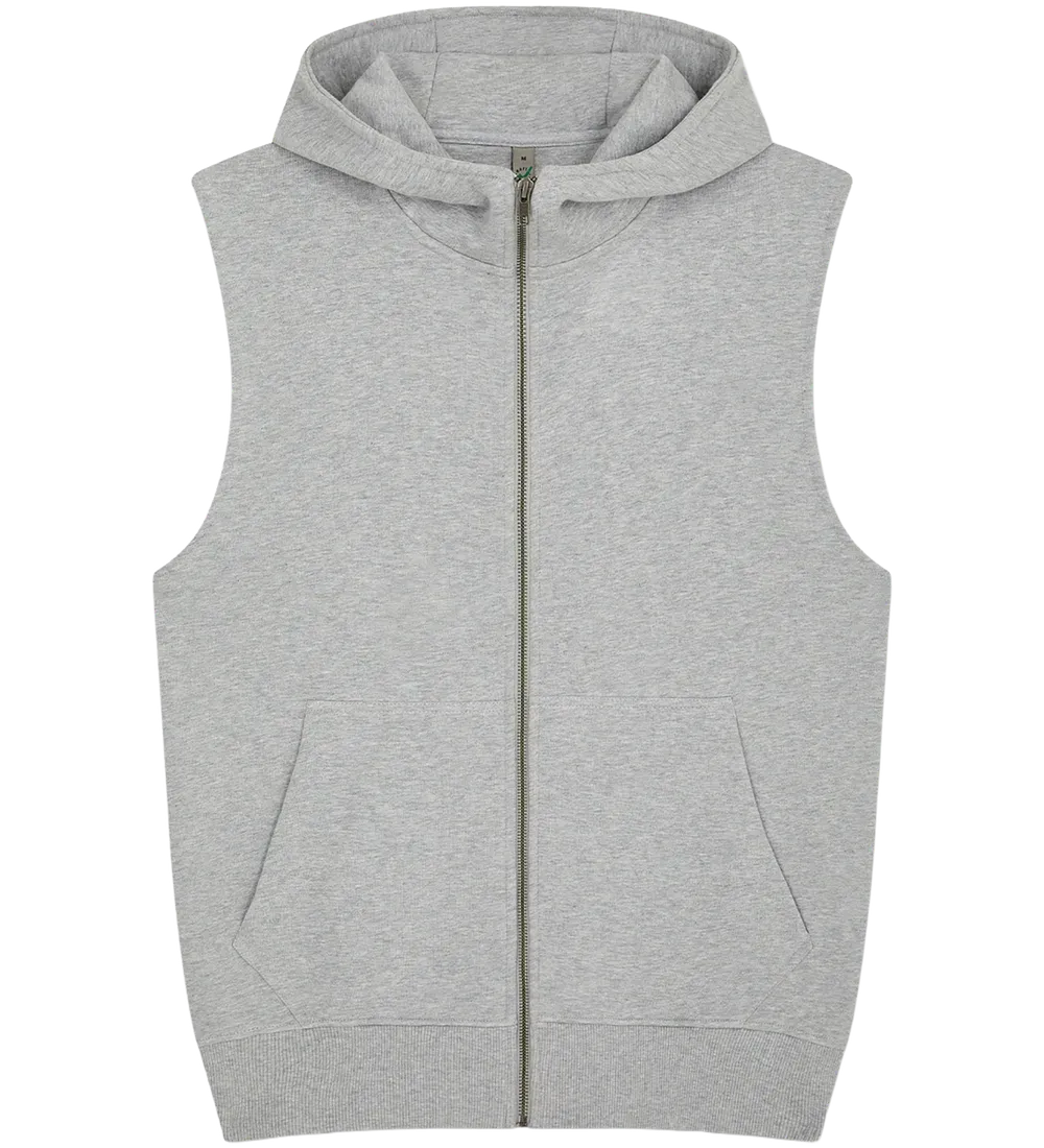 Earth Positive Hoodie Light Heather / XS Earth Positive Sleeveless Hoodie