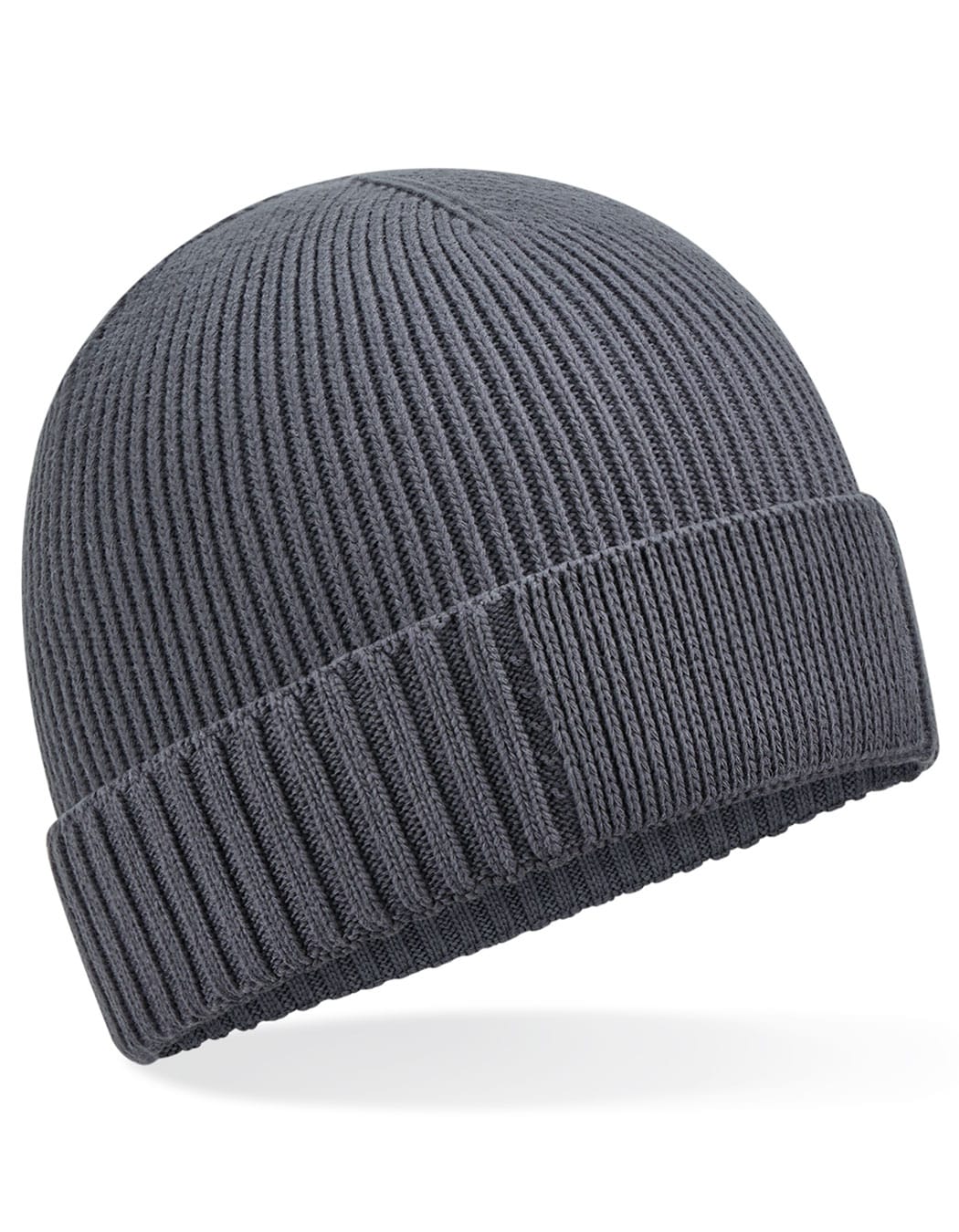 Beechfield Mützen Graphite Grey / One Size Organic Cotton Engineered Patch Beanie