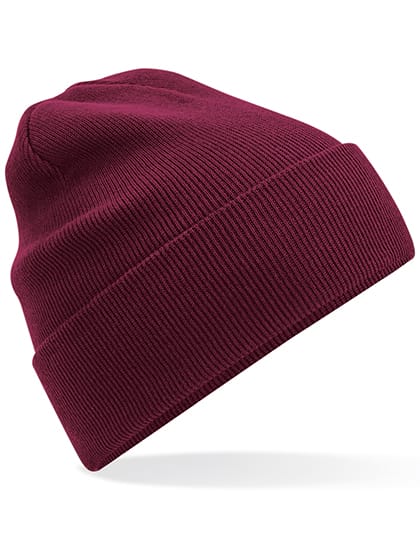 Beechfield Mützen Burgundy / One Size Organic Cotton Original Cuffed Beanie
