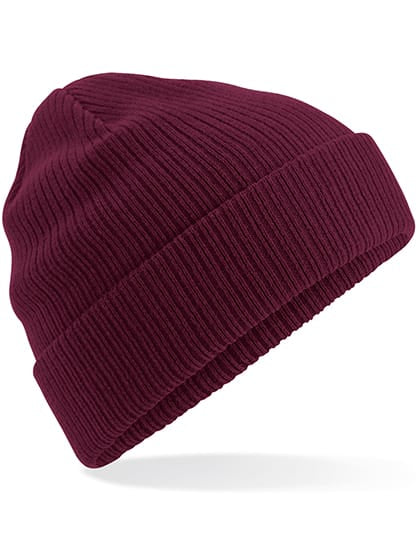 Beechfield Mützen Burgundy / One Size Organic Cotton Beanie