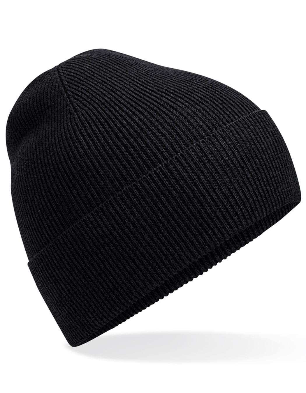 Beechfield Mützen Black / One Size Organic Cotton Fine Knit Beanie