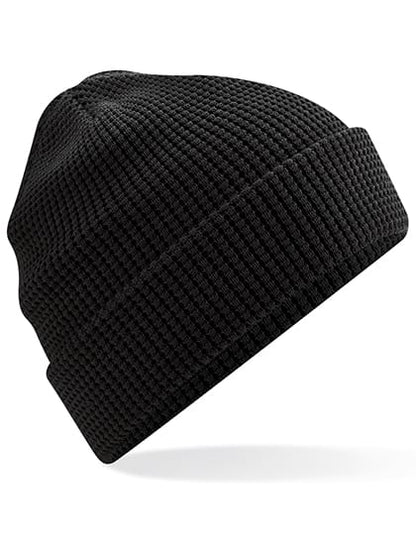Beechfield Mützen Black / One Size Organic Cotton Waffle Beanie