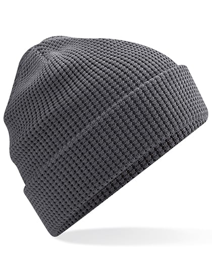 Beechfield Mützen Graphite Grey / One Size Organic Cotton Waffle Beanie
