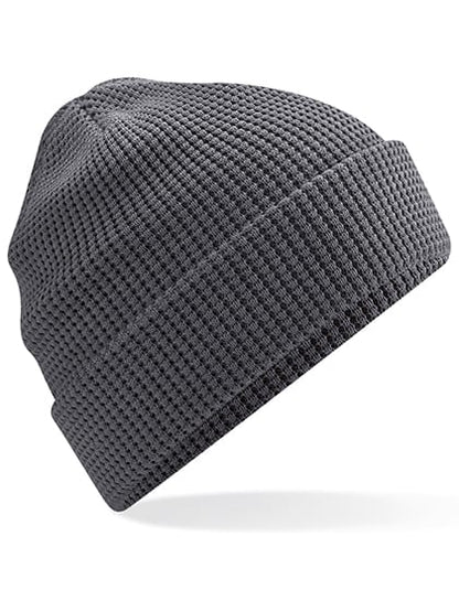 Beechfield Mützen Graphite Grey / One Size Organic Cotton Waffle Beanie