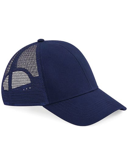 Beechfield Caps Oxford Navy / One Size Organic Cotton Trucker Cap