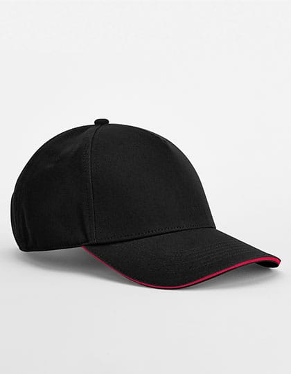 Beechfield Caps EarthAware Classic Organic Cotton 5 Panel Cap - Sandwich Peak