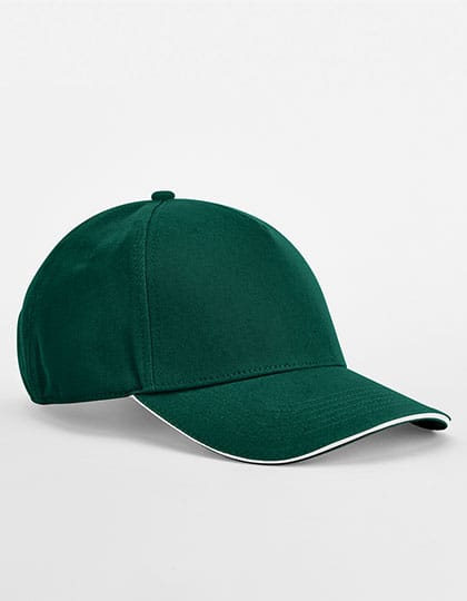 Beechfield Caps EarthAware Classic Organic Cotton 5 Panel Cap - Sandwich Peak