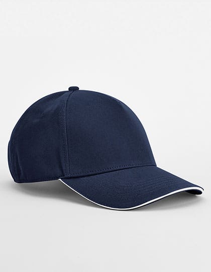 Beechfield Caps EarthAware Classic Organic Cotton 5 Panel Cap - Sandwich Peak