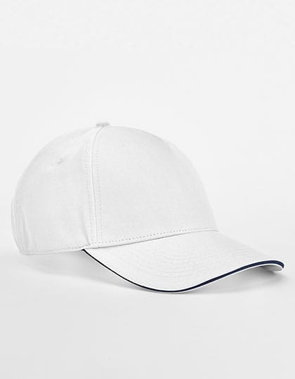 Beechfield Caps EarthAware Classic Organic Cotton 5 Panel Cap - Sandwich Peak