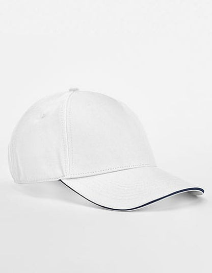 Beechfield Caps EarthAware Classic Organic Cotton 5 Panel Cap - Sandwich Peak