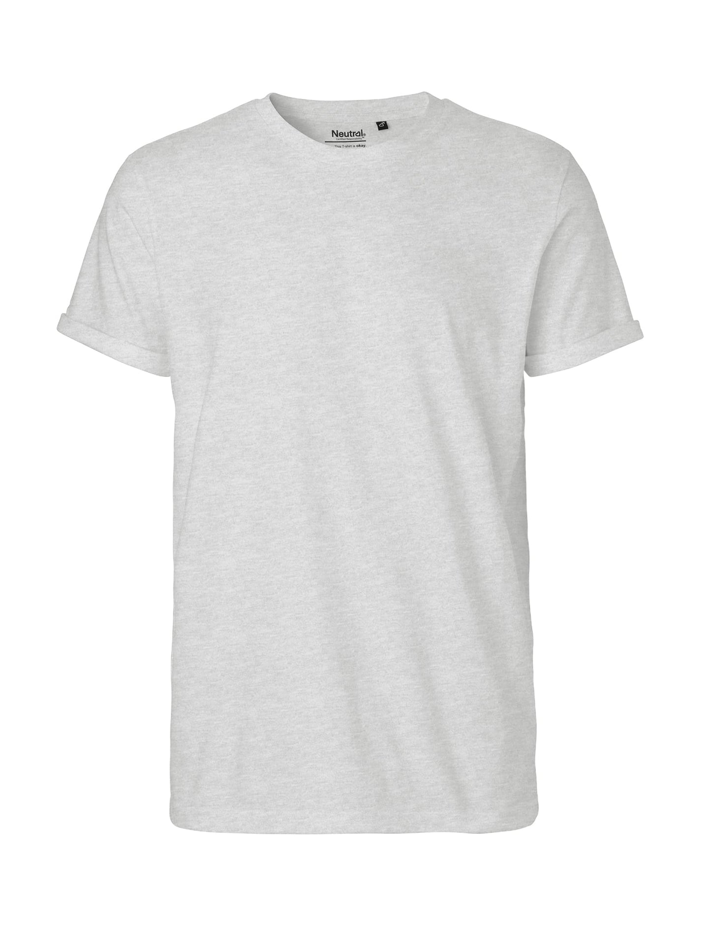 Neutral T-Shirts Mens Roll Up Sleeve T-Shirt