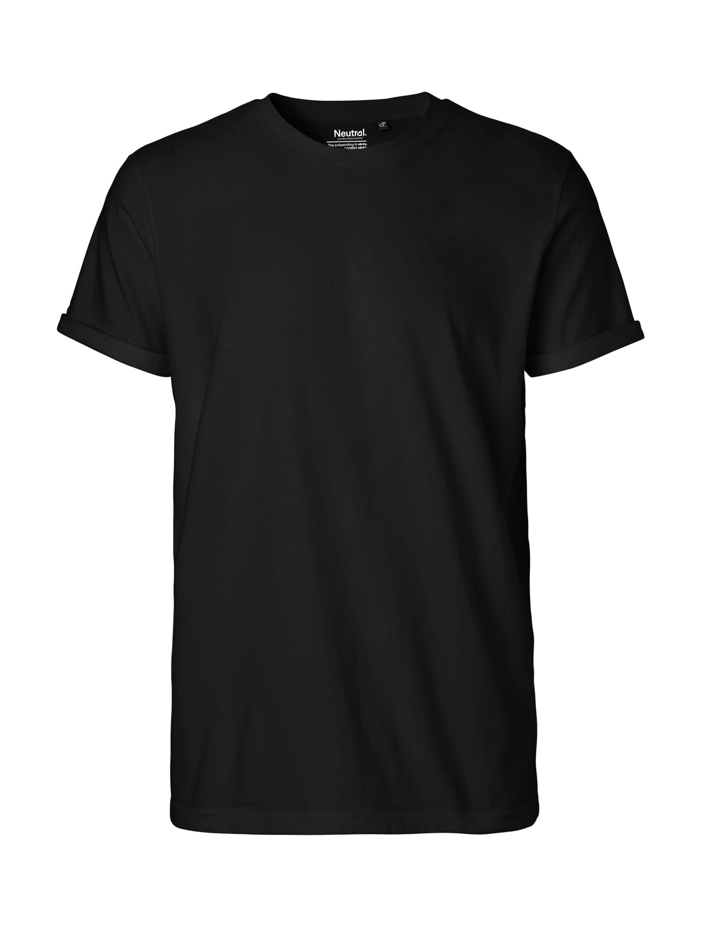 Neutral T-Shirts Mens Roll Up Sleeve T-Shirt