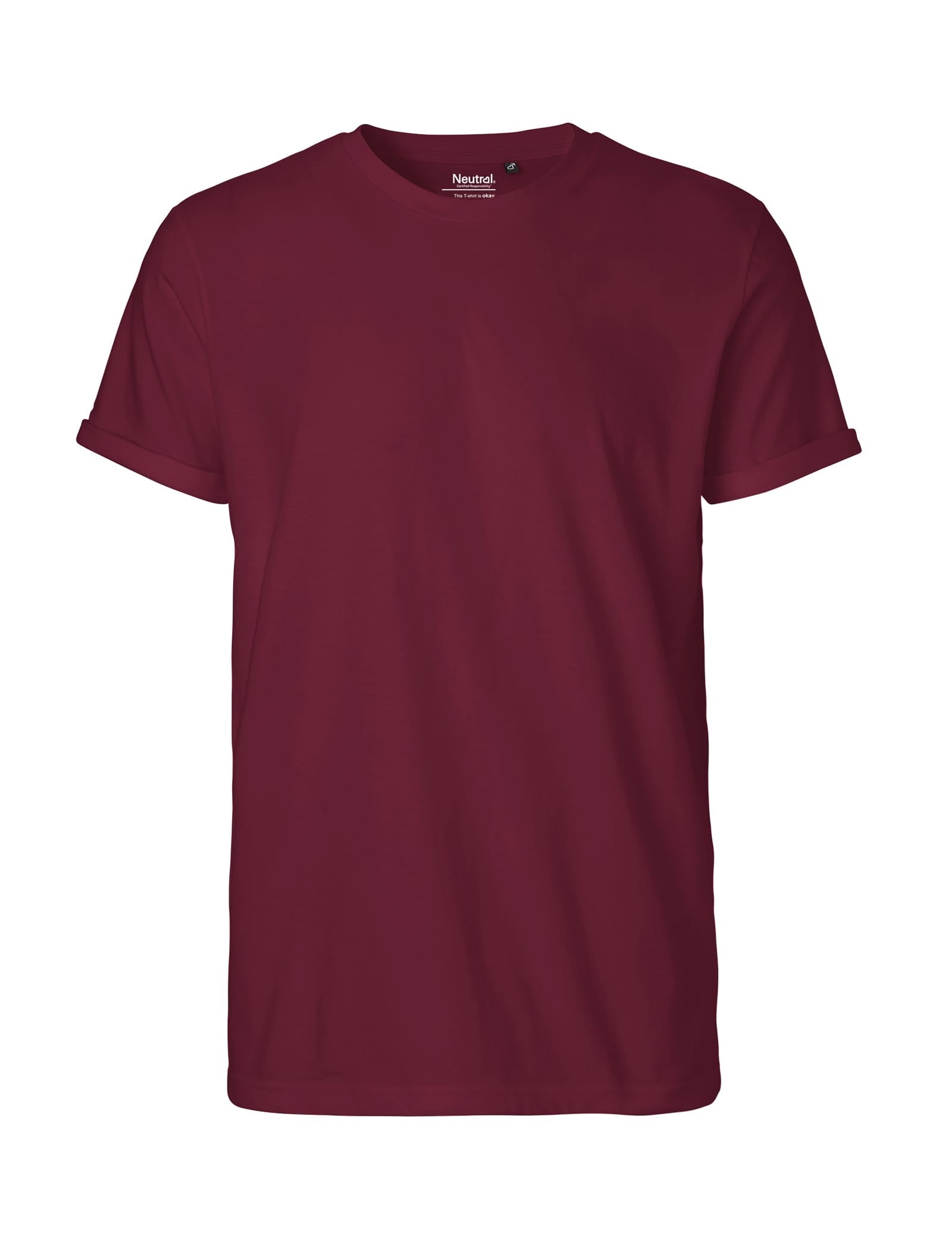 Neutral T-Shirts Mens Roll Up Sleeve T-Shirt