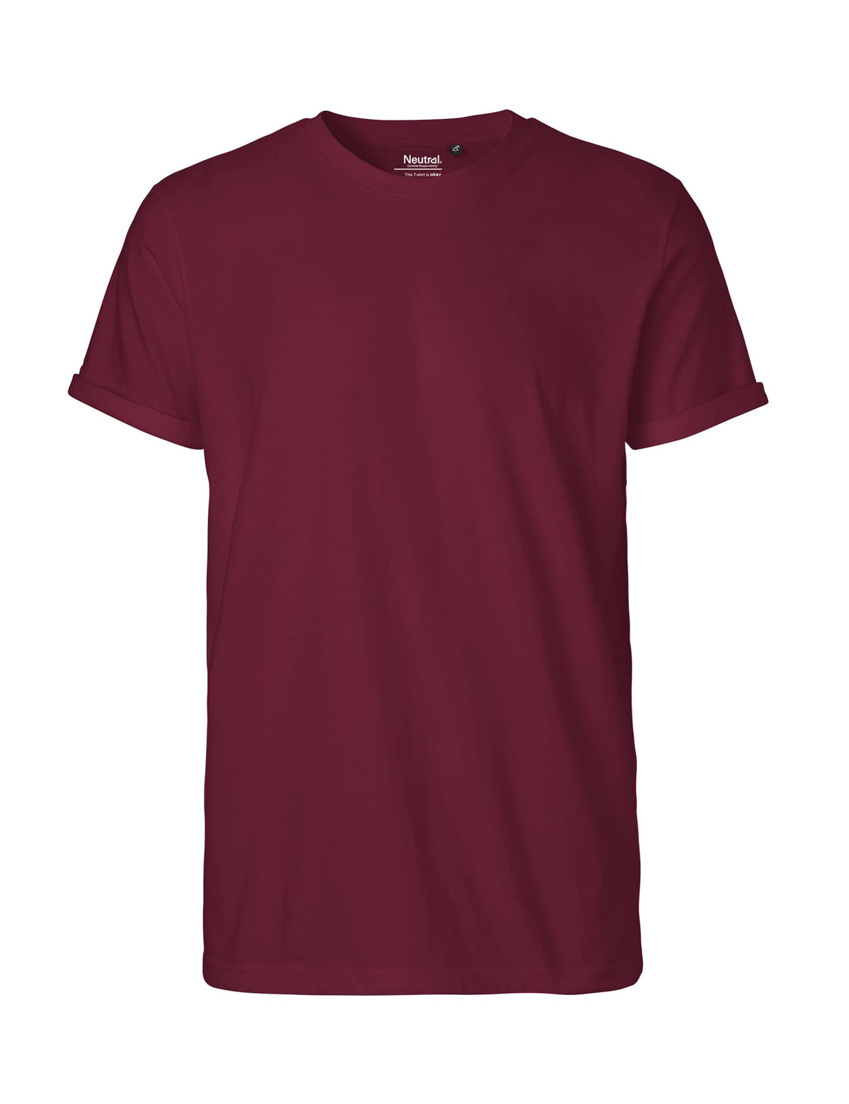 Neutral T-Shirts Mens Roll Up Sleeve T-Shirt