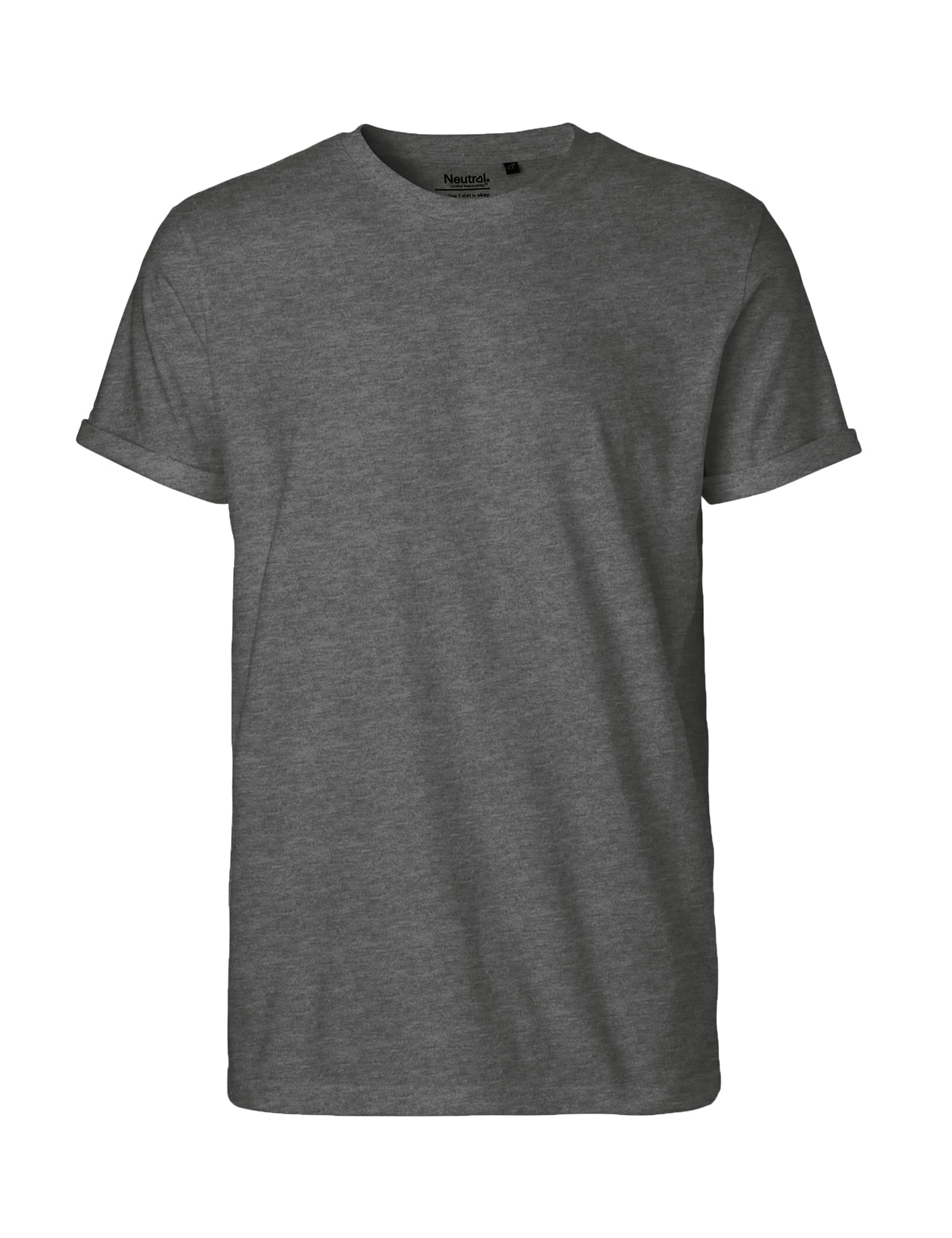 Neutral T-Shirts Mens Roll Up Sleeve T-Shirt