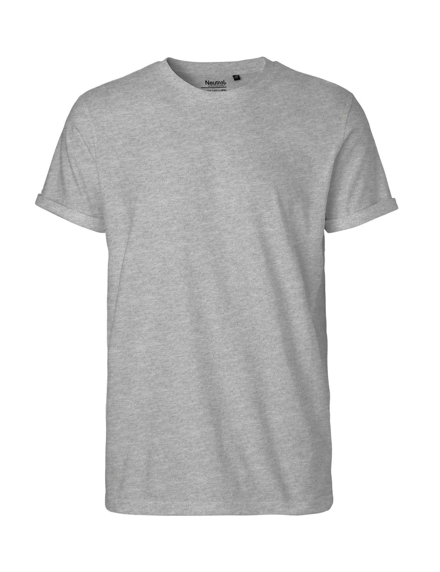 Neutral T-Shirts Mens Roll Up Sleeve T-Shirt