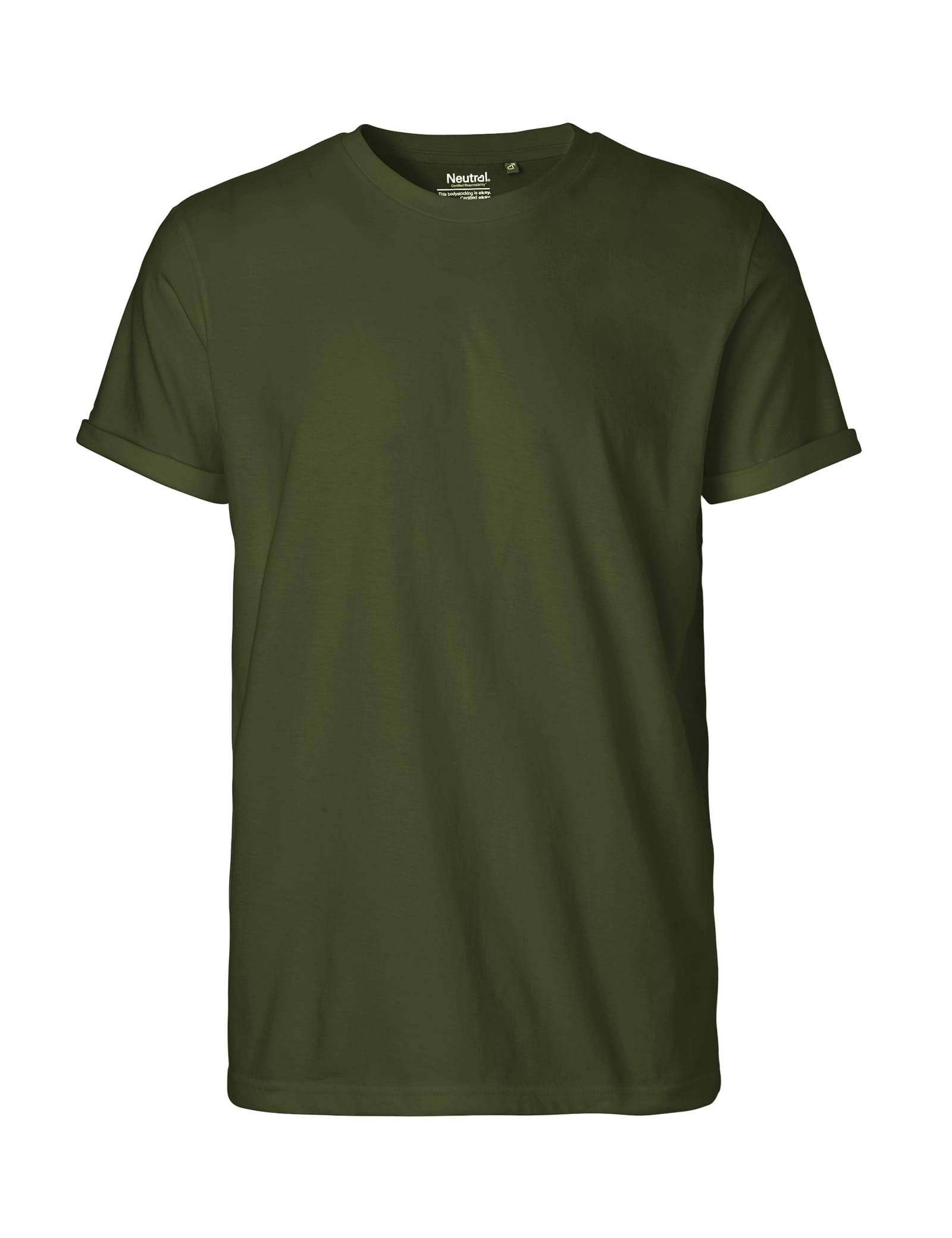 Neutral T-Shirts Mens Roll Up Sleeve T-Shirt