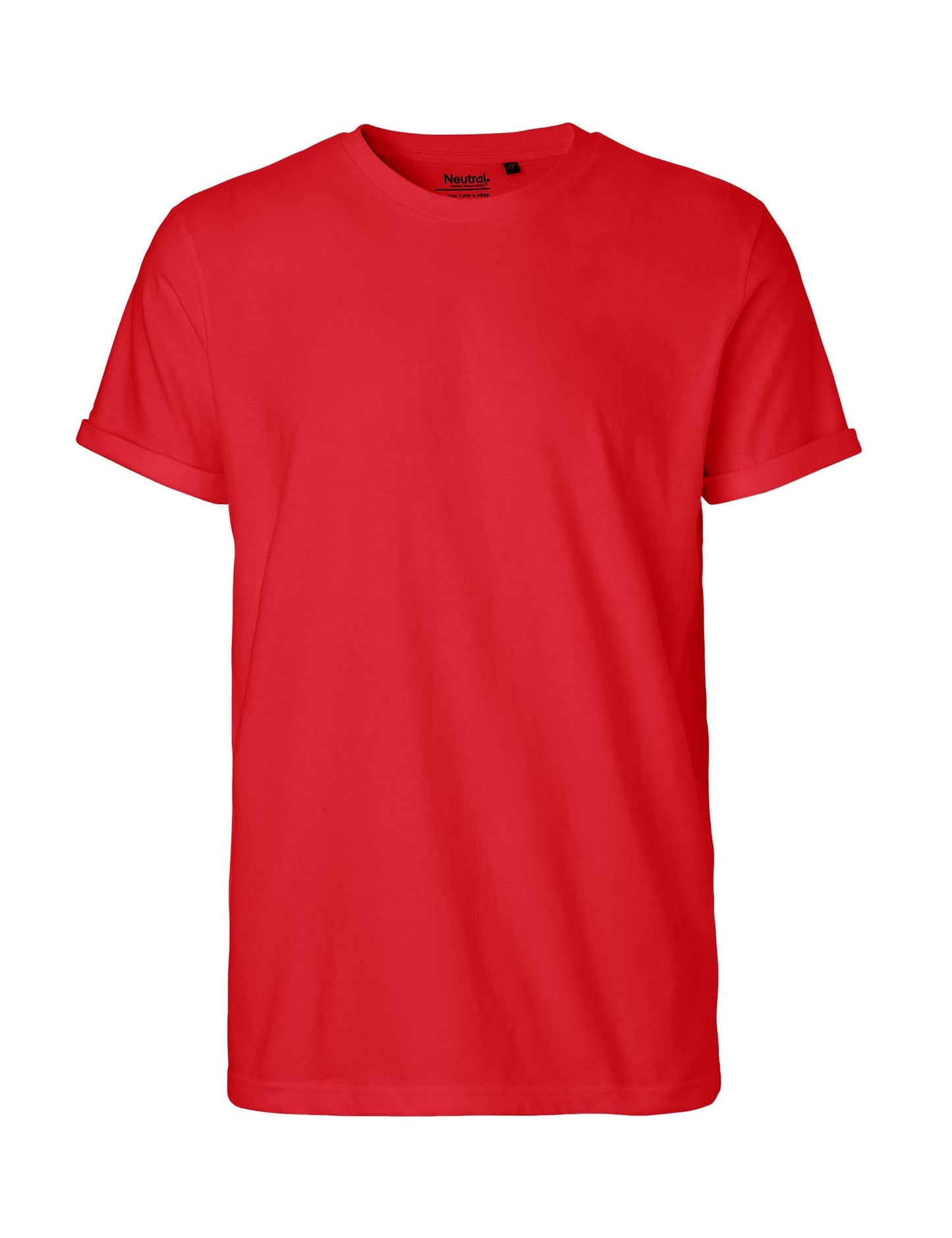 Neutral T-Shirts Mens Roll Up Sleeve T-Shirt