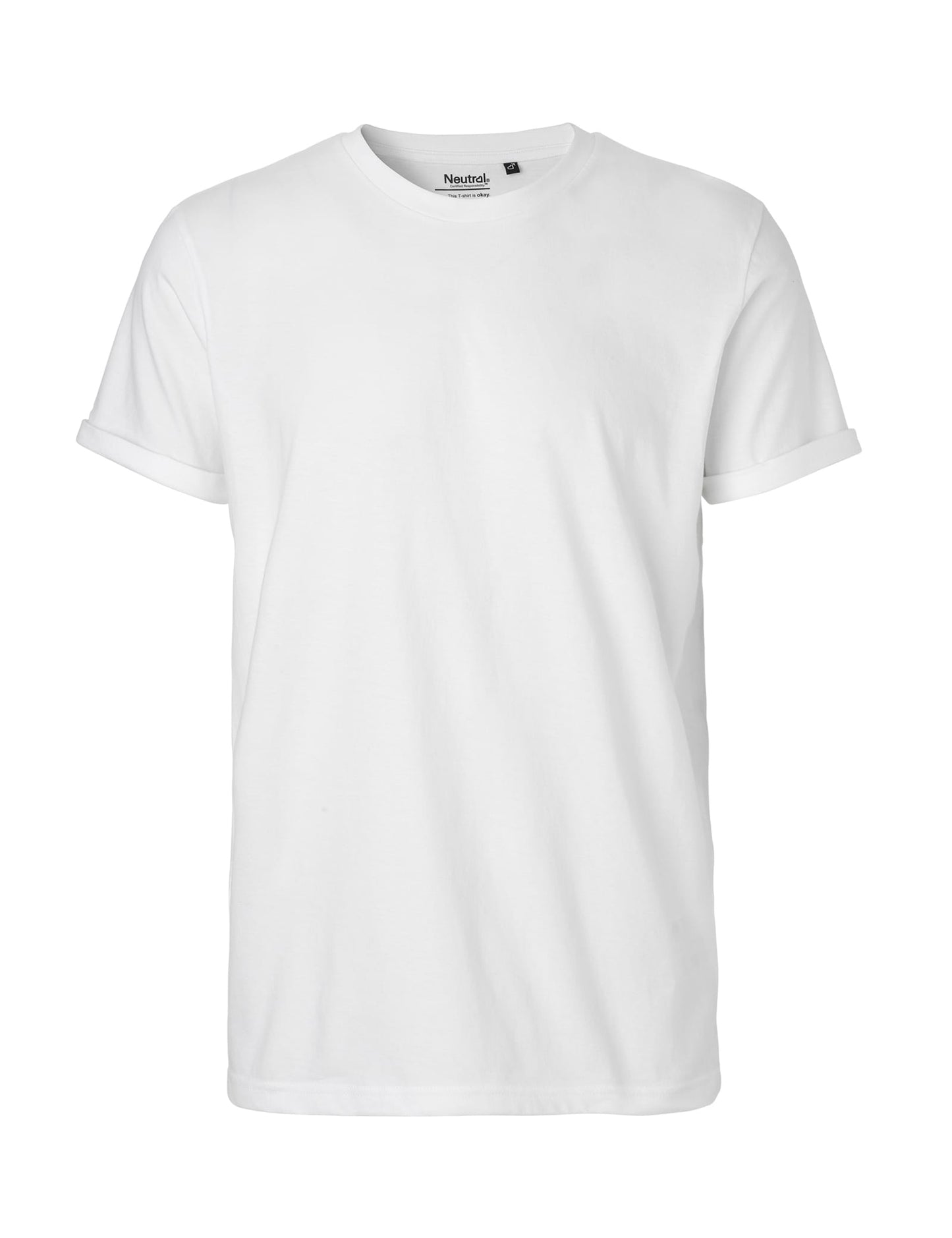 Neutral T-Shirts Mens Roll Up Sleeve T-Shirt