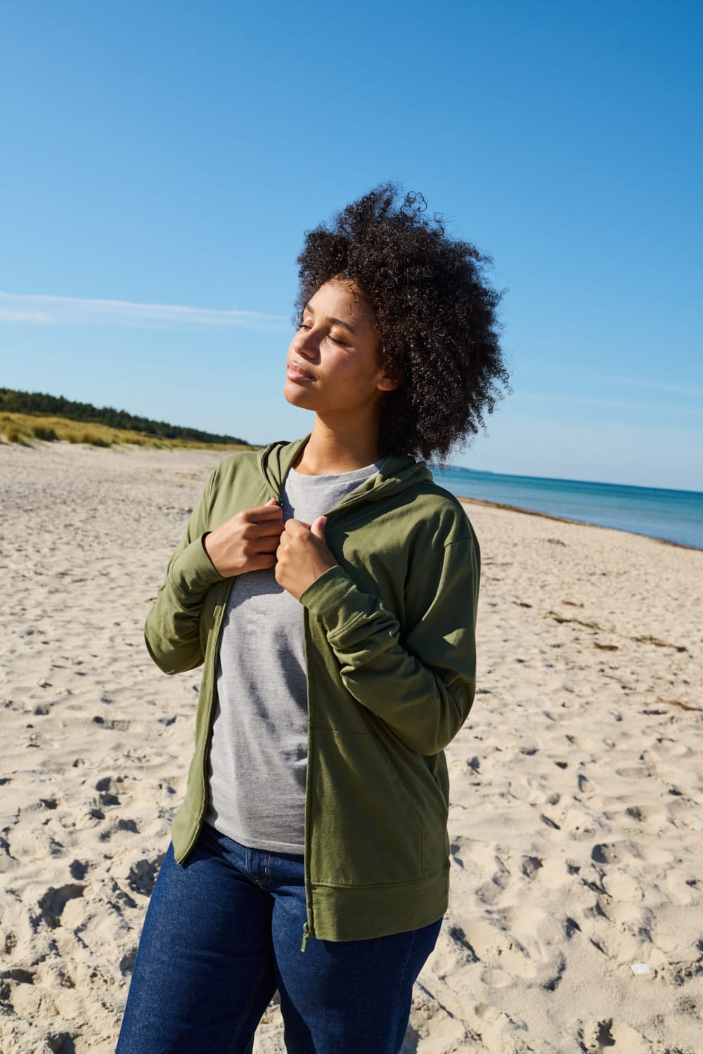 Neutral Sweatshirts & -jacken Unisex Jersey Hoodie With Zip