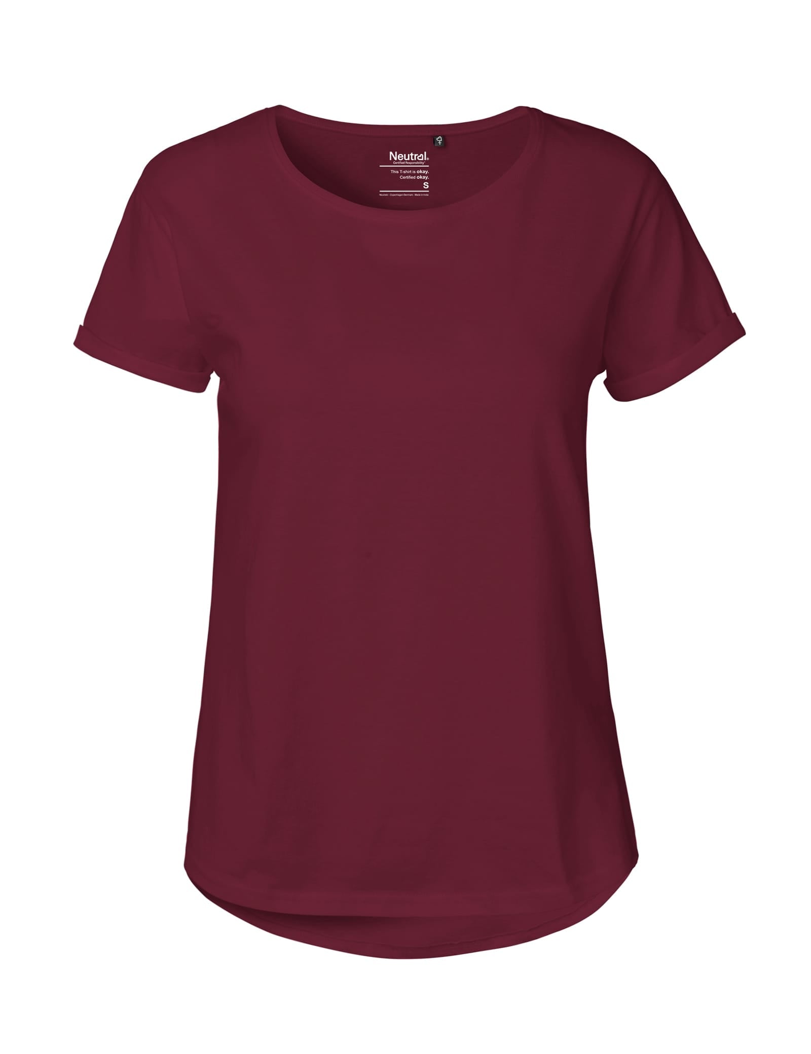 Neutral T-Shirts Ladies Roll Up Sleeve T-Shirt
