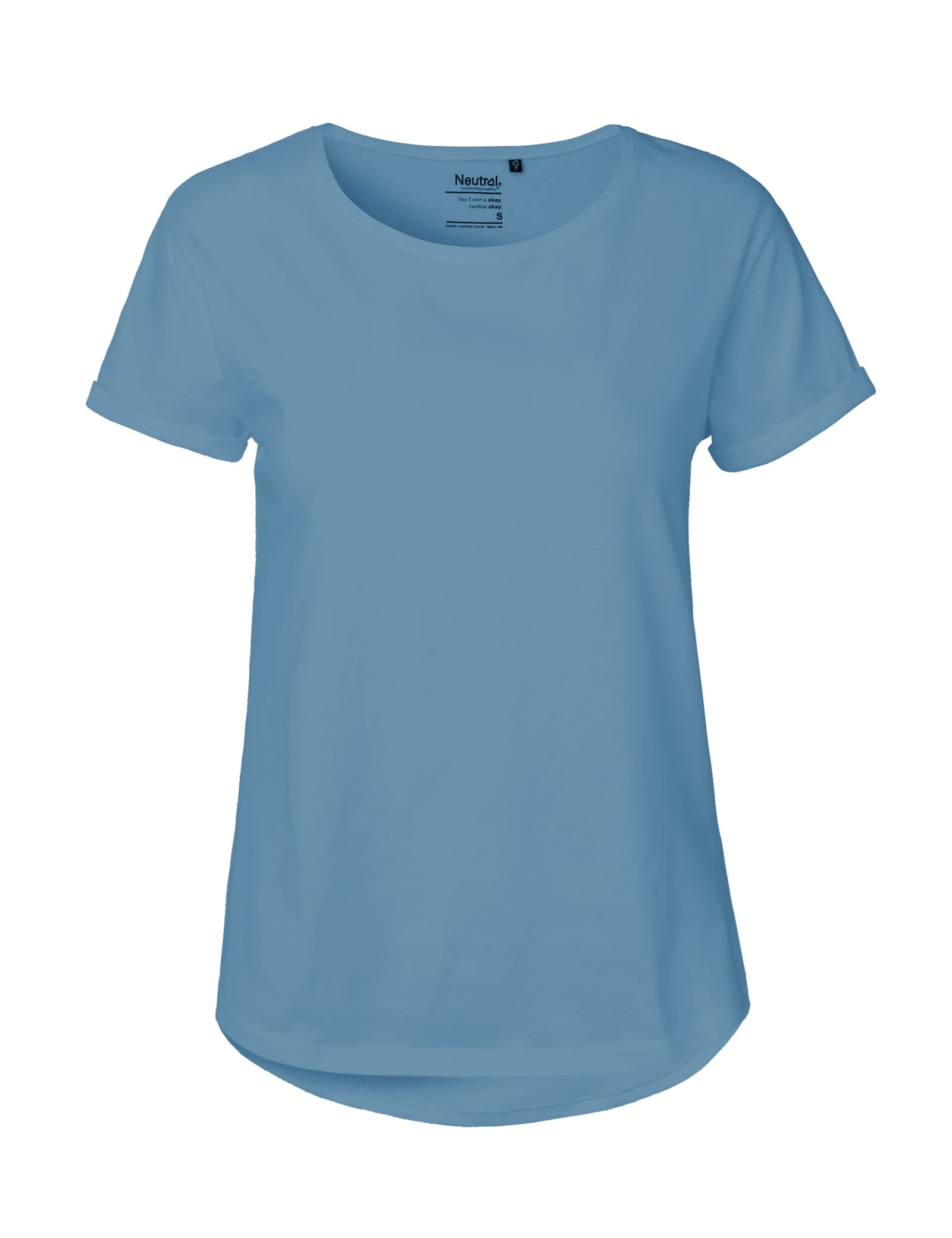 Neutral T-Shirts Ladies Roll Up Sleeve T-Shirt