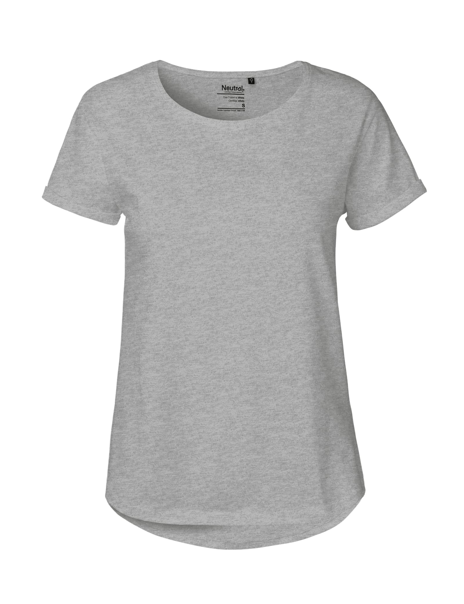 Neutral T-Shirts Ladies Roll Up Sleeve T-Shirt