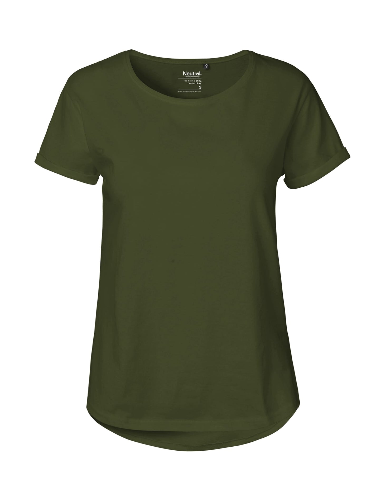 Neutral T-Shirts Ladies Roll Up Sleeve T-Shirt