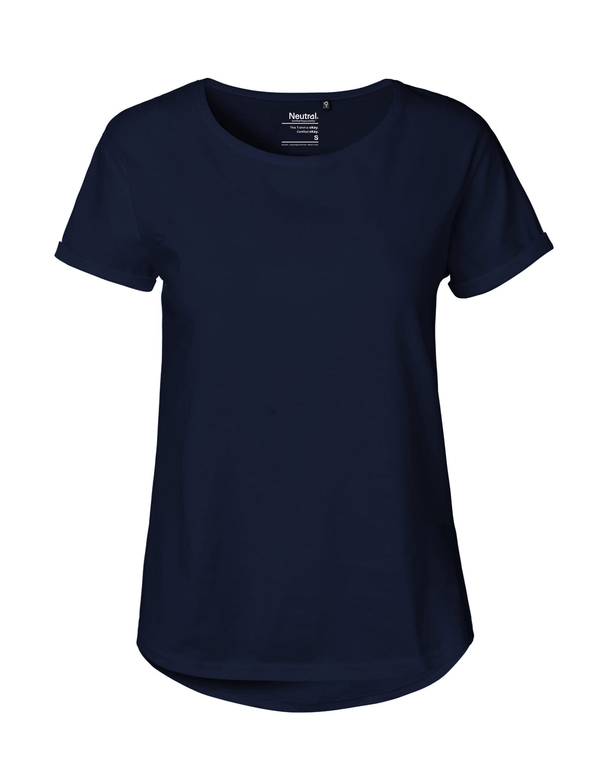 Neutral T-Shirts Ladies Roll Up Sleeve T-Shirt