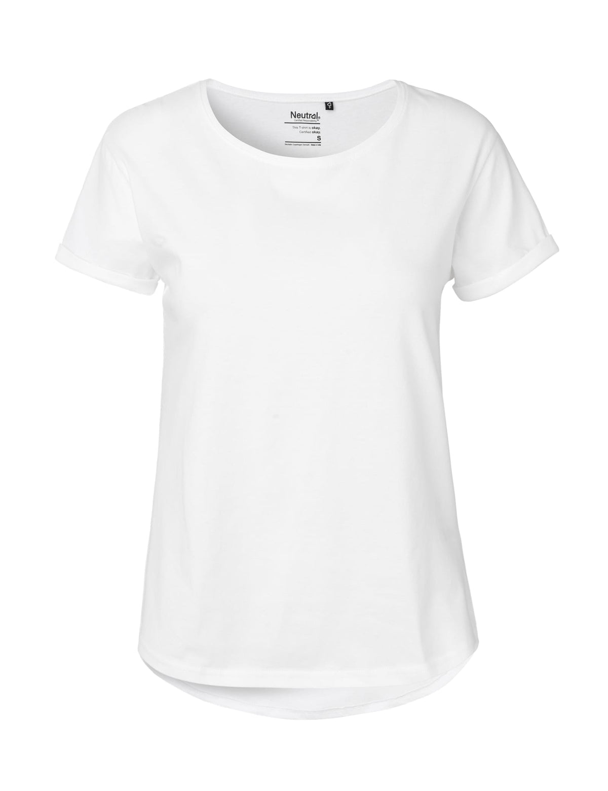 Neutral T-Shirts Ladies Roll Up Sleeve T-Shirt