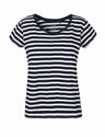 White - Navy (Striped)