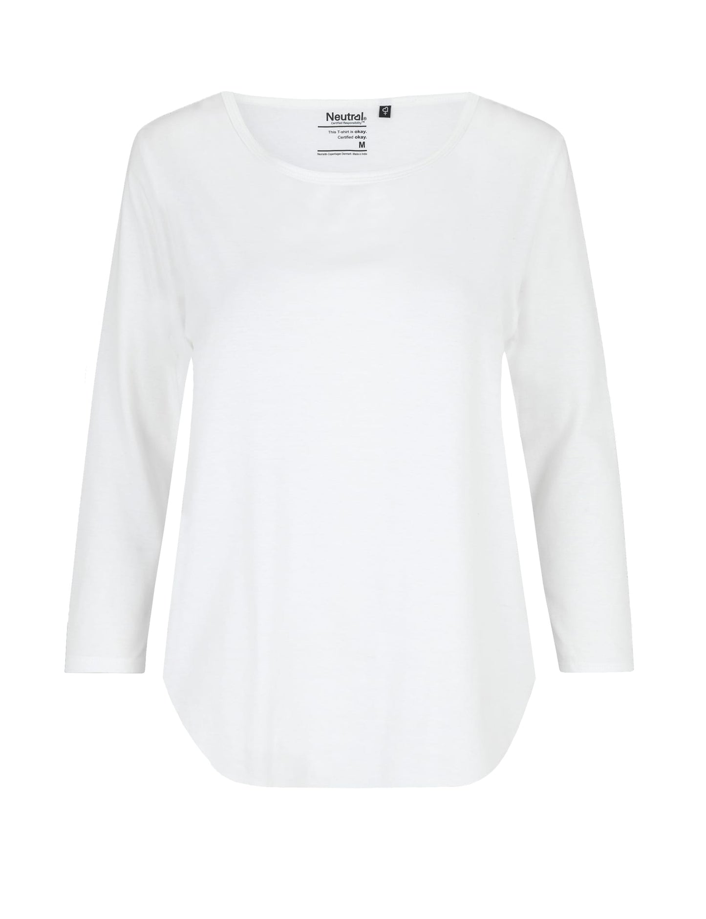 Neutral T-Shirts Ladies Three Quarter Sleeve T-Shirt