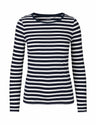 White - Navy (Striped)