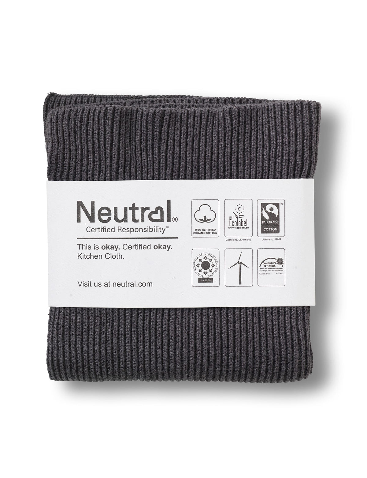 Neutral Küchenaccessoires Rib Knit Kitchen Cloth (2 Pieces)
