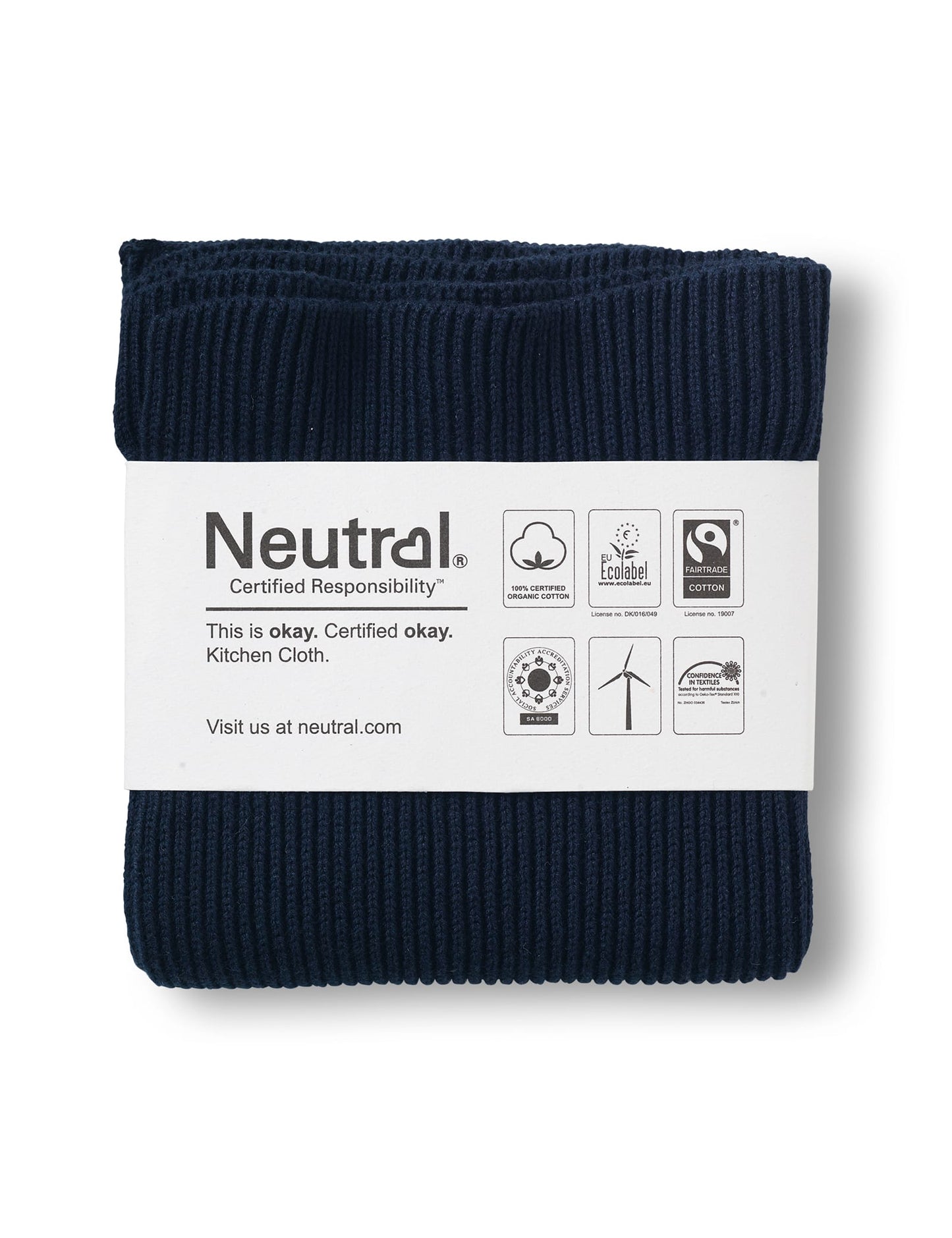 Neutral Küchenaccessoires Rib Knit Kitchen Cloth (2 Pieces)