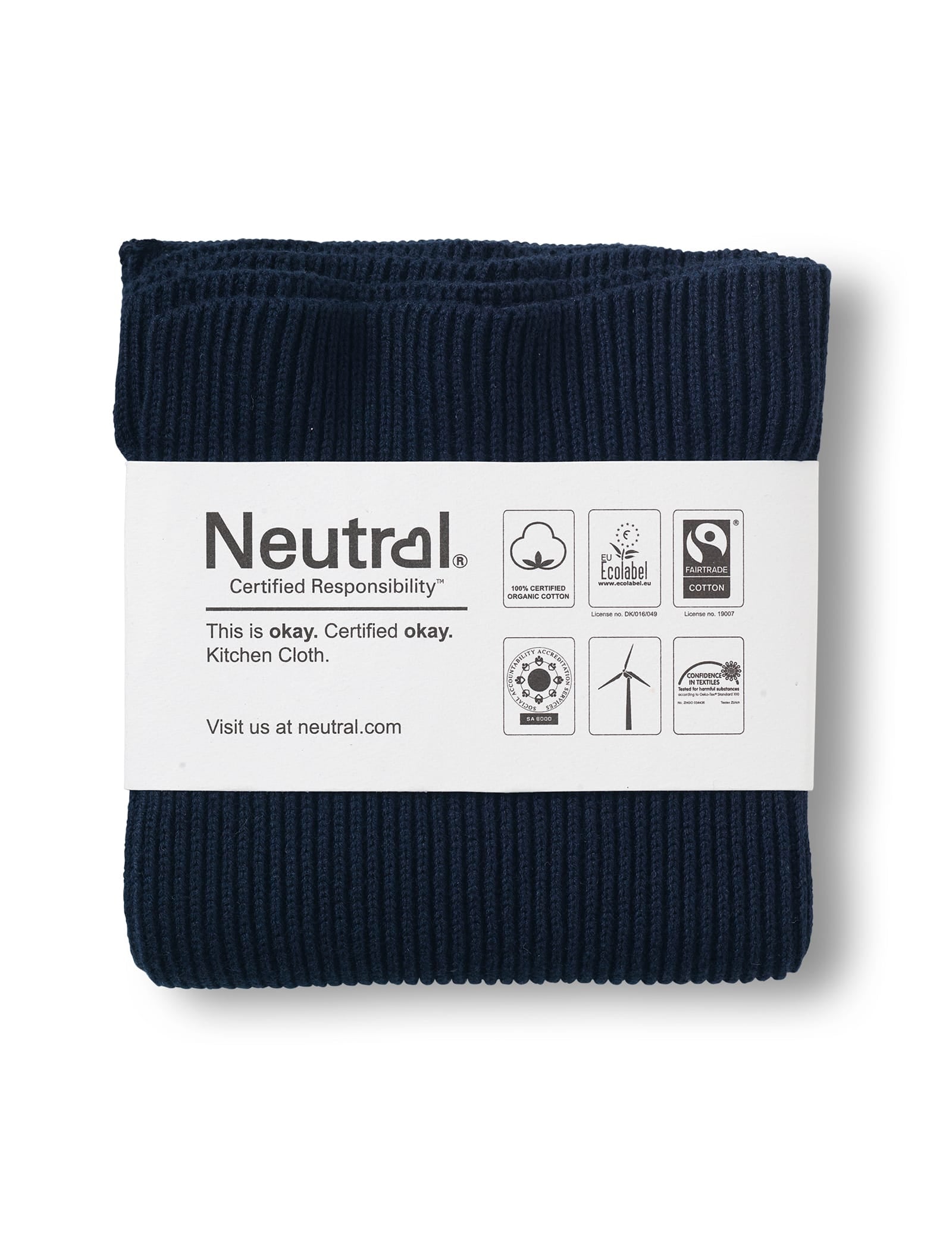Neutral Küchenaccessoires Rib Knit Kitchen Cloth (2 Pieces)