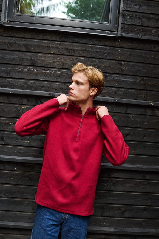 Neutral Pullover Recycled Fleece Quarter Zip