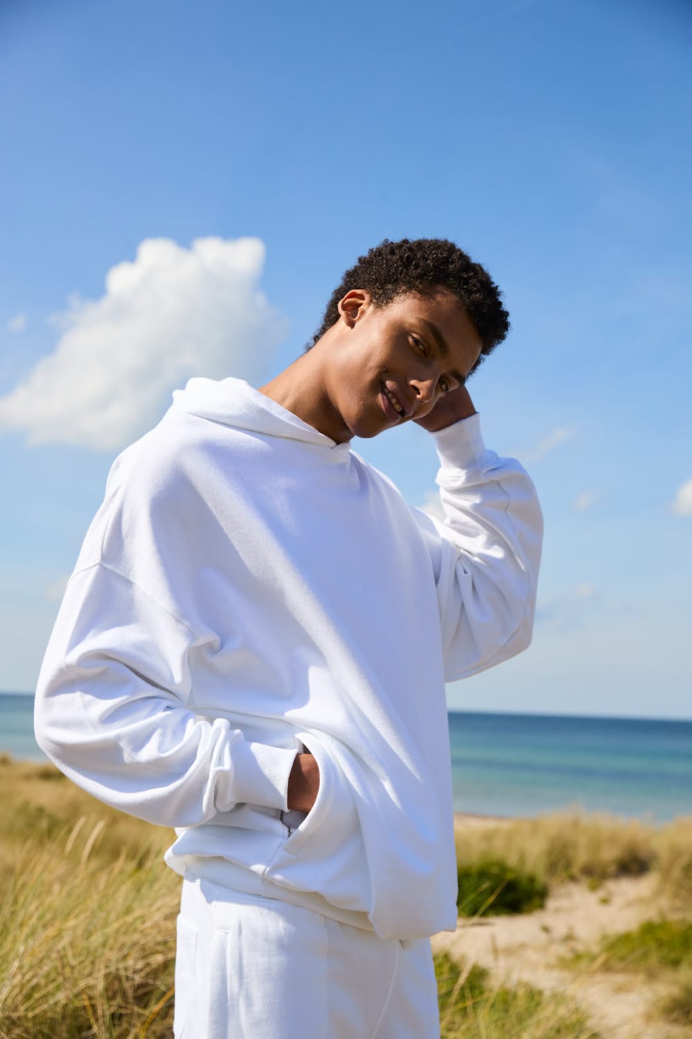 Neutral Sweatshirts & -jacken Tiger Cotton Oversized Hoodie with Side Pockets
