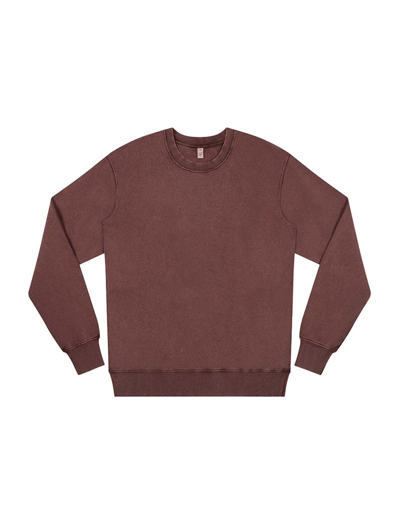 Earth Positive Crewneck Stone Washed Burgundy / XS Earth Positive Sweatshirt