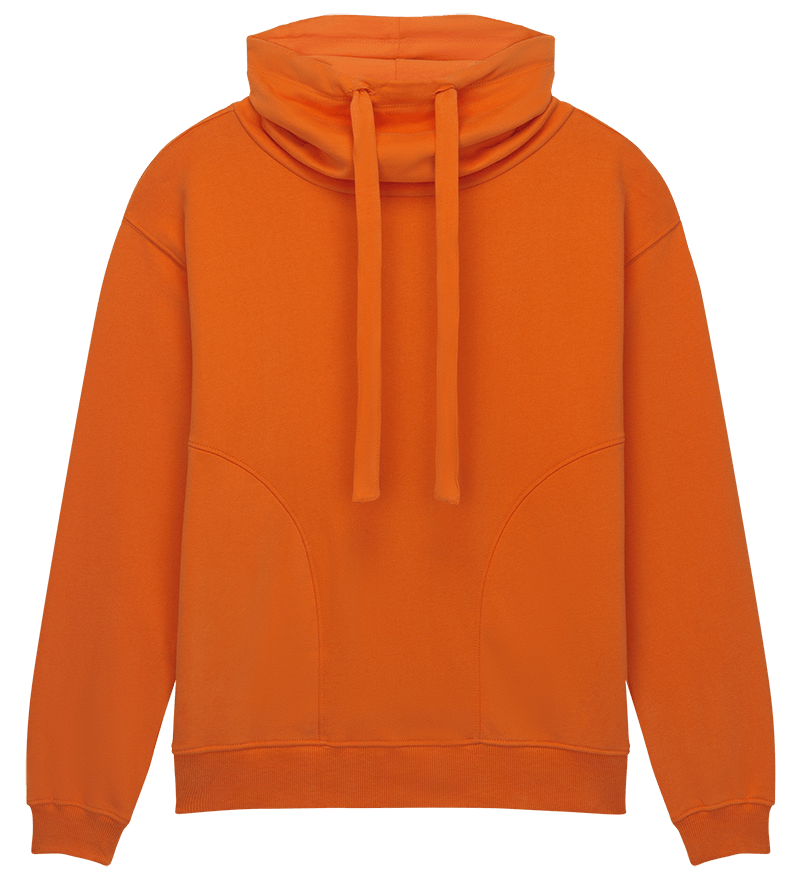 Earth Positive Crewneck Sueded Orange / XS Earth Positive Women's Funnel Neck Sweatshirt