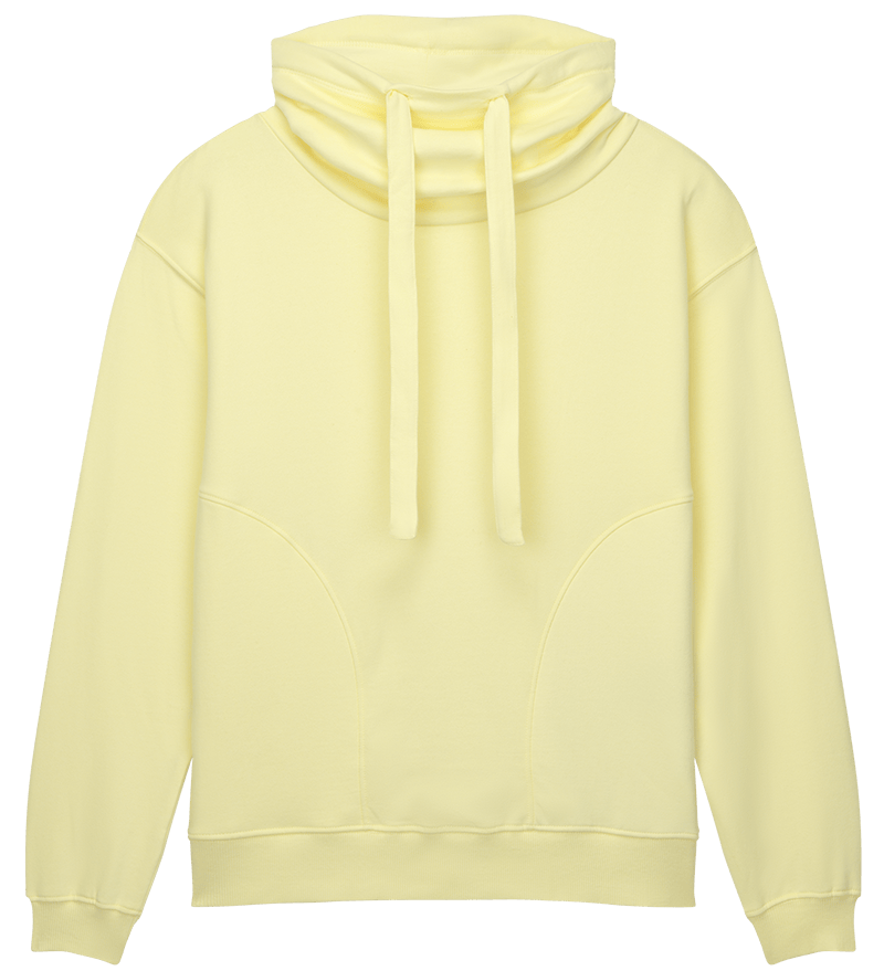 Earth Positive Crewneck Sueded Pale Lemon / XS Earth Positive Women's Funnel Neck Sweatshirt