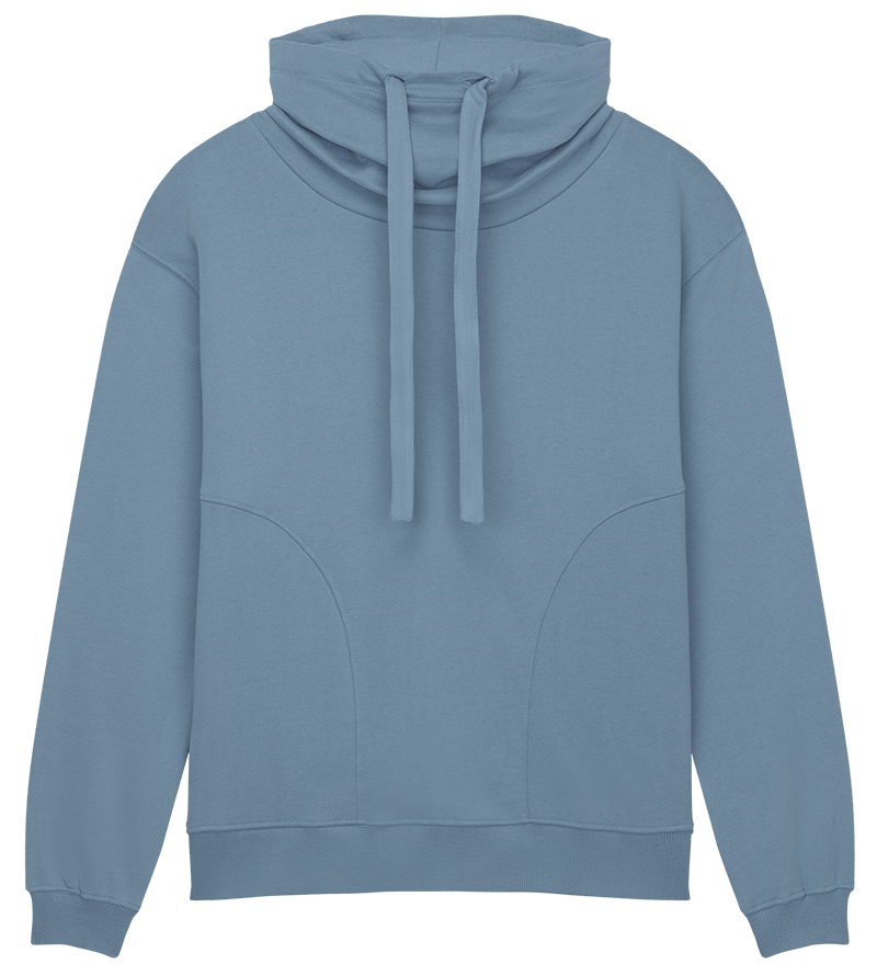 Earth Positive Crewneck Sueded Blue Dusk / XS Earth Positive Women's Funnel Neck Sweatshirt