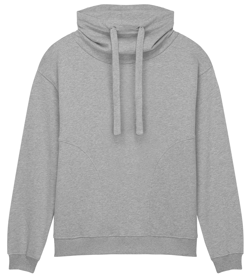 Earth Positive Crewneck Sueded Light Heather / XS Earth Positive Women's Funnel Neck Sweatshirt