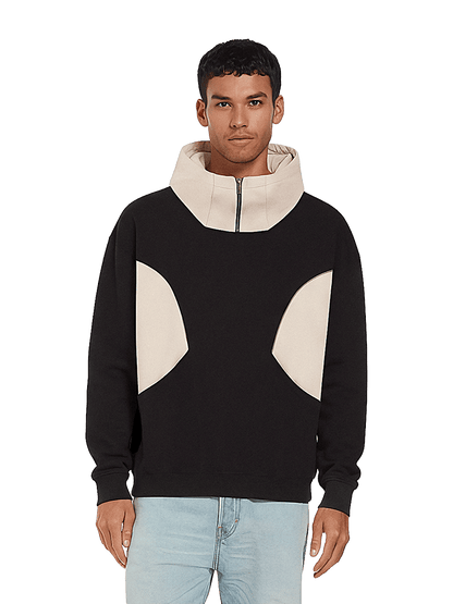 Earth Positive Hoodie Earth Positive Colour Panelled Hoodie