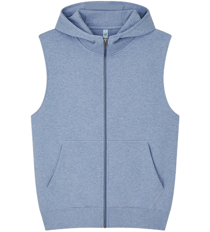 Earth Positive Hoodie Light Blue Heather / XS Earth Positive Sleeveless Hoodie