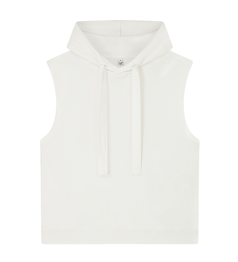 Earth Positive Hoodie Sueded Off White / XS Earth Positive Women's Athleisure Hooded Tank