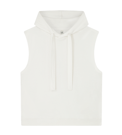 Earth Positive Hoodie Sueded Off White / XS Earth Positive Women's Athleisure Hooded Tank